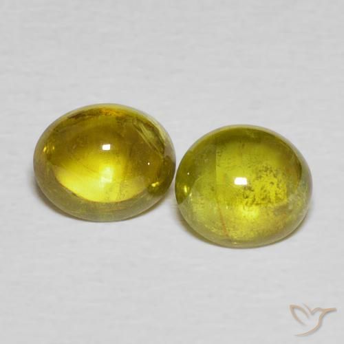 2.26ctw Natural Marrón dorado intenso esfena, Ovalada, Transparente
