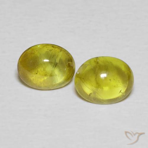 1.56ctw Natural Dorado terroso esfena, Ovalada, Transparente