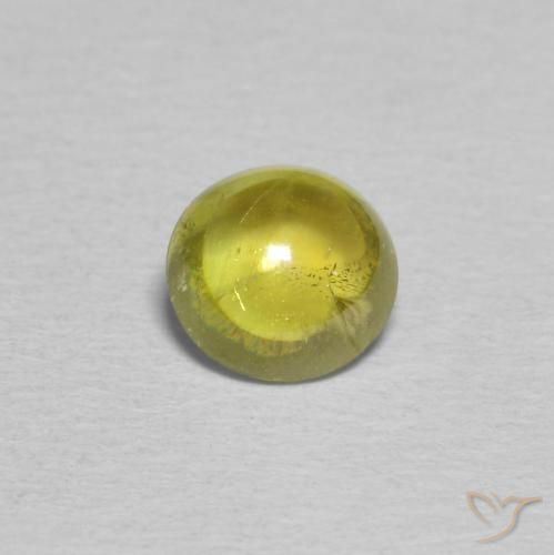 0.94ct Natural Amarillo medio esfena, Ovalada, Transparente