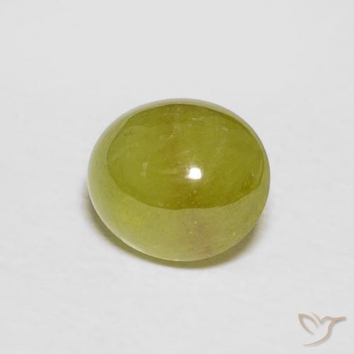 esfena Amarillo limón natural de 2.24 ct, Ovalada, Translúcido