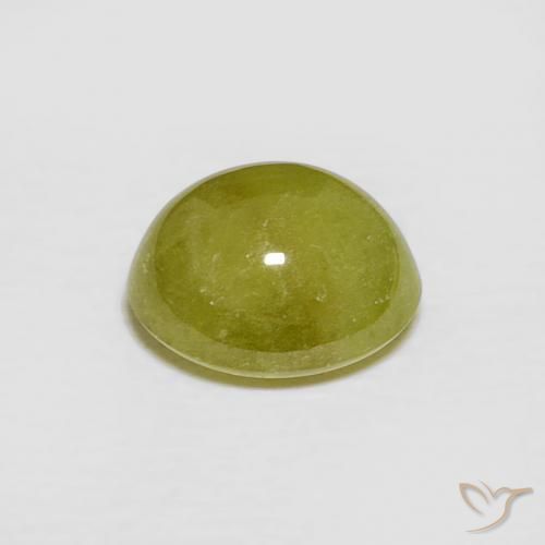 esfena Amarillo limón natural de 2.24 ct, Ovalada, Translúcido