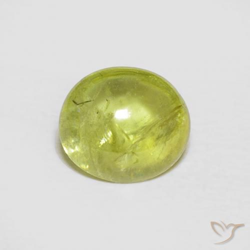 1.75ct Natural Verde medio esfena, Ovalada, Transparente