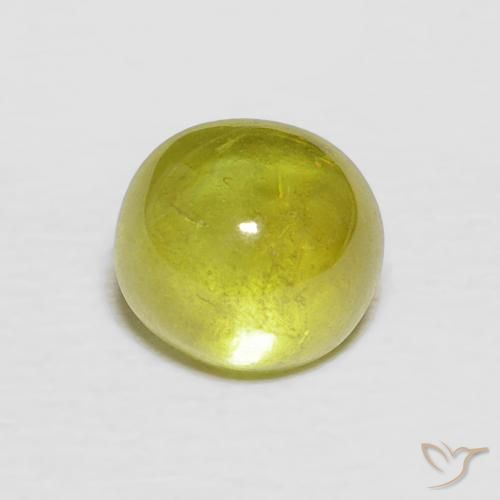 2.10ct Natural Amarillo medio esfena, Ovalada, Transparente