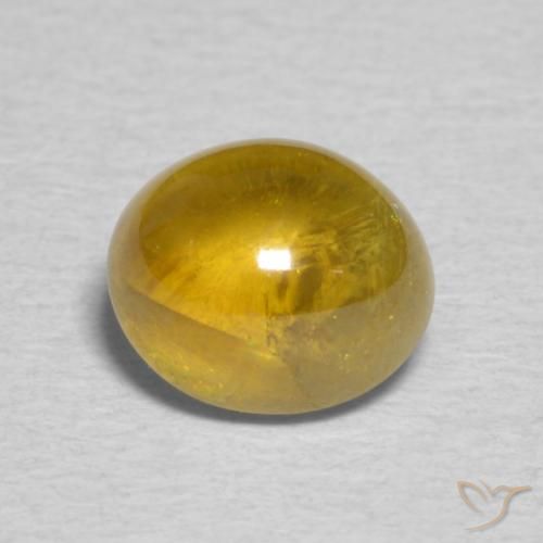 1.74ct Natural Oro esfena, Ovalada, Transparente