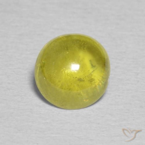 1.19ct Natural Amarillo medio esfena, Ovalada, Transparente