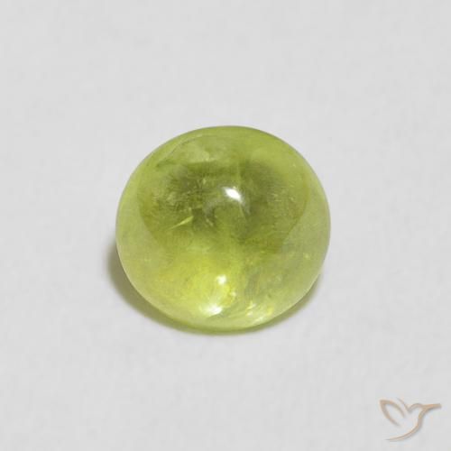 0.85ct Natural Verde claro esfena, Ovalada, Transparente