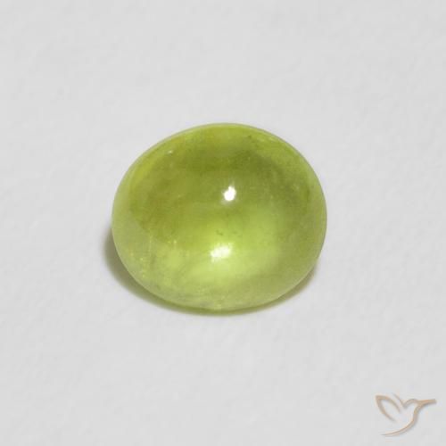 1.02ct Natural Verde claro esfena, Ovalada, Transparente