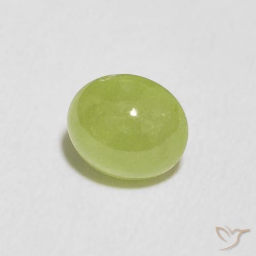 esfena Verde claro natural de 0.85 ct, Ovalada, Transparente