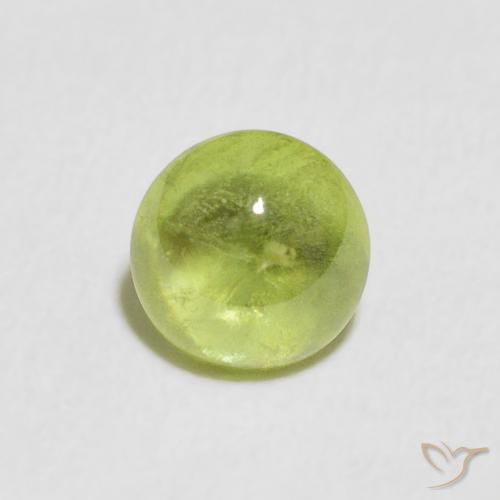 1.04ct Natural Verde medio esfena, Ovalada, Transparente