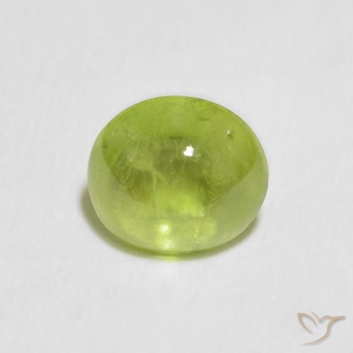 1.86ct Natural Verde vivo esfena, Ovalada, Transparente
