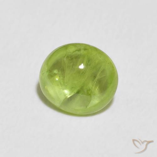 esfena Verde vivo natural de 1.75 ct, Ovalada, Transparente