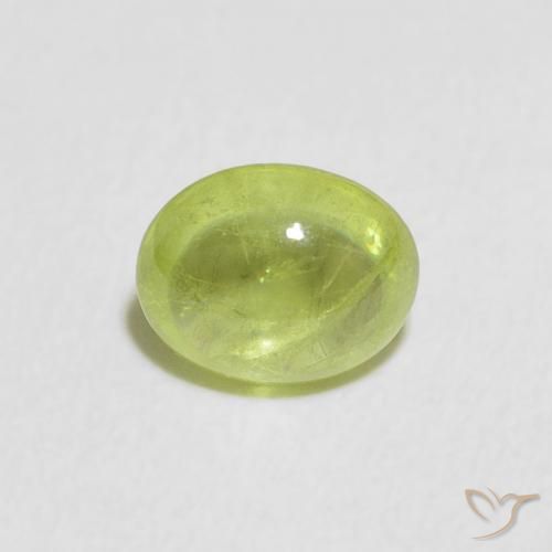 1.94ct Natural Verde medio esfena, Ovalada, Transparente