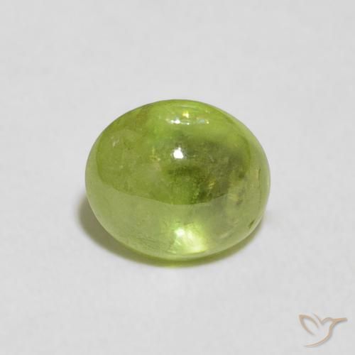 1.55ct Natural Verde medio esfena, Ovalada, Transparente