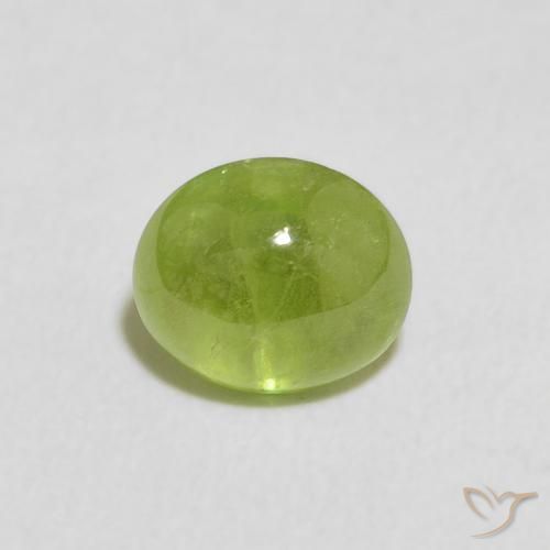 1.32ct Natural Verde medio esfena, Ovalada, Transparente
