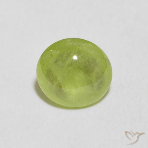1.26ct Natural Verde claro esfena, Ovalada, Transparente