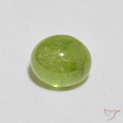 1.75ct Natural Verde medio esfena, Ovalada, Transparente
