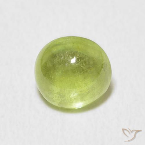 1.67ct Natural Verde lima esfena, Ovalada, Transparente