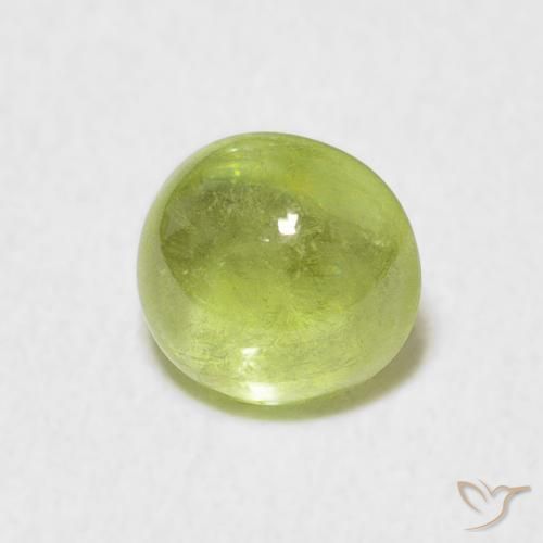 esfena Verde lima natural de 1.67 ct, Ovalada, Transparente