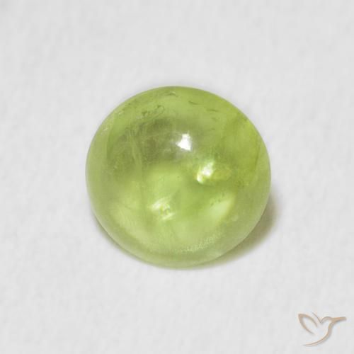 esfena Verde claro natural de 1.37 ct, Ovalada, Transparente