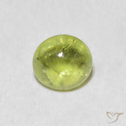 1.38ct Natural Verde lima esfena, Ovalada, Transparente