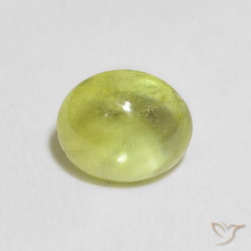 1.32ct Natural Verde claro esfena, Ovalada, Transparente