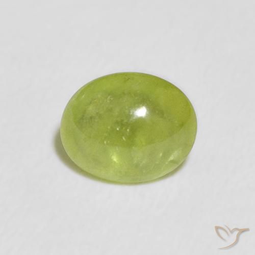 1.15ct Natural Verde vivo esfena, Ovalada, Transparente