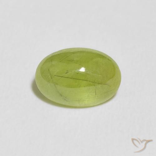 1.91ct Natural Verde Oliva esfena, Ovalada, Transparente