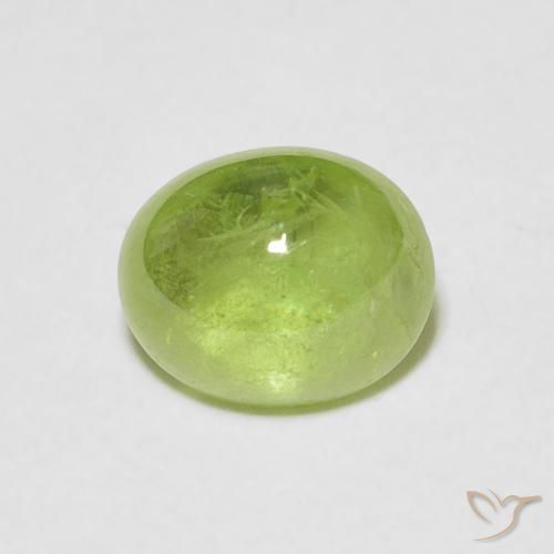 1.76ct Natural Verde vivo esfena, Ovalada, Transparente