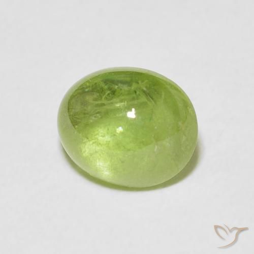 esfena Verde vivo natural de 1.76 ct, Ovalada, Transparente