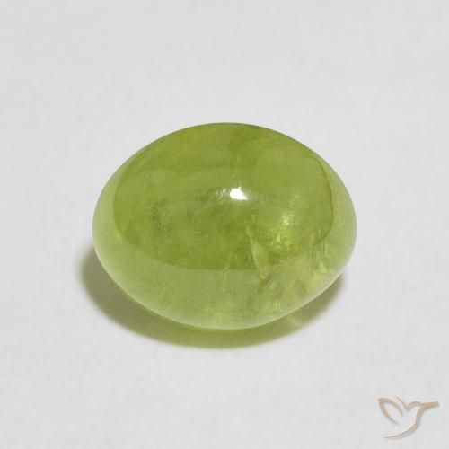 2.03ct Natural Verde medio esfena, Ovalada, Transparente