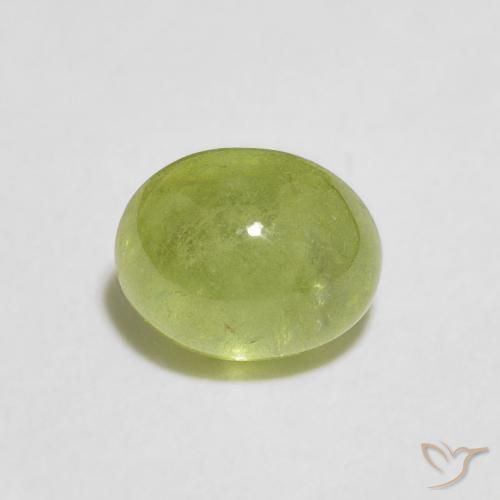 1.81ct Natural Verde vivo esfena, Ovalada, Transparente