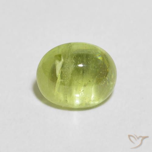 1.20ct Natural Verde vivo esfena, Ovalada, Transparente