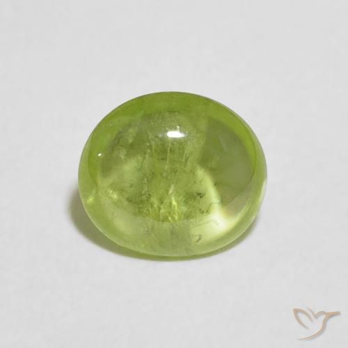 1.04ct Natural Verde medio esfena, Ovalada, Transparente