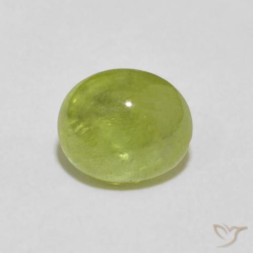 1.57ct Natural Verde Oliva esfena, Ovalada, Transparente