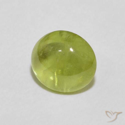 esfena Verde bosque cálido natural de 1.75 ct, Ovalada, Transparente