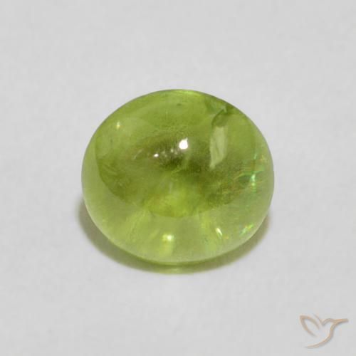 1.18ct Natural Verde medio esfena, Ovalada, Transparente