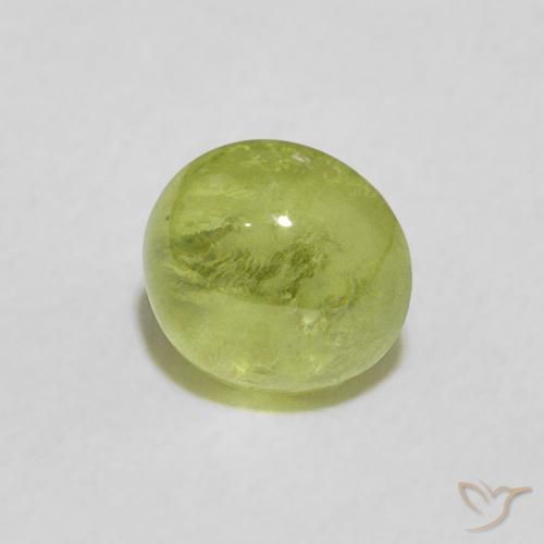 esfena Verde medio natural de 0.97 ct, Redondo, Transparente