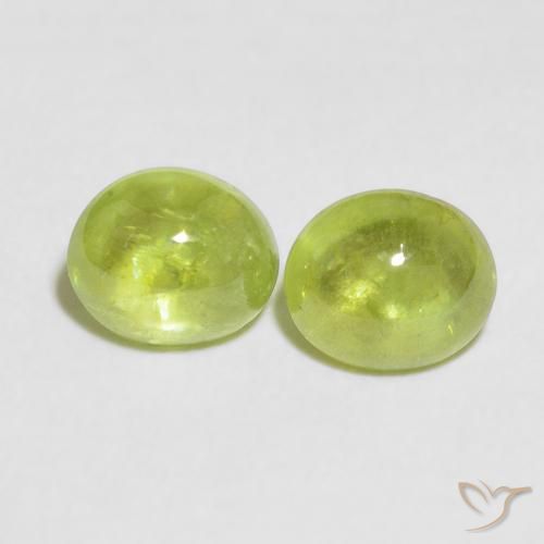 2.74ctw Natural Verde vivo esfena, Ovalada, Transparente