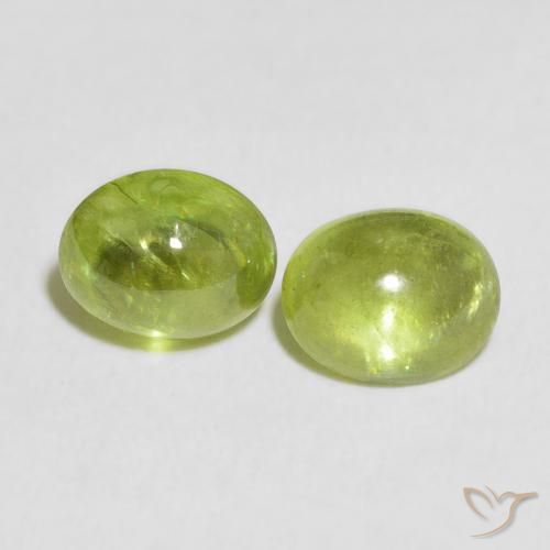 2.70ctw Natural Verde medio esfena, Ovalada, Transparente
