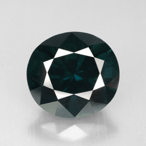 Espinela verde natural de 5,61 ct, corte óvalo, VVS