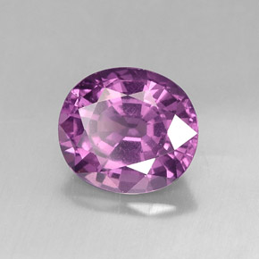 Espinela violeta natural de 1,89 ct, corte óvalo, VVS-VS