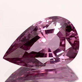 Espinela violeta natural de 4,66 ct, en forma de pera, VVS-VS