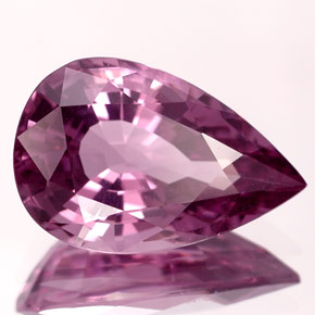 Espinela violeta natural de 4,66 ct, en forma de pera, VVS-VS