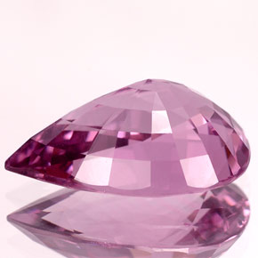Espinela violeta natural de 4,66 ct, en forma de pera, VVS-VS
