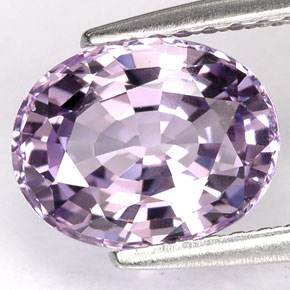Espinela violeta natural de 2,09 ct, corte óvalo, VVS