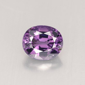Espinela violeta natural de 0,82 ct, corte óvalo, VVS-VS