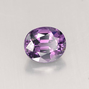 Espinela violeta natural de 0,82 ct, corte óvalo, VVS-VS