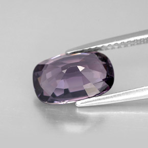 Espinela violeta natural de 2,84 ct, corte cojín, VS-SI
