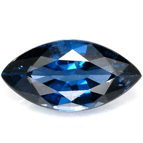 Espinela azul natural de 1,18 ct, marquesa, VVS-VS