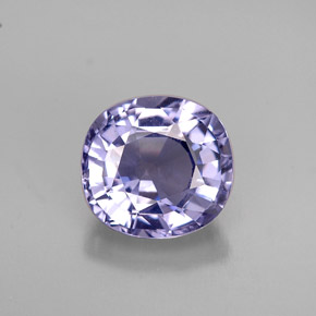 Espinela violeta natural de 1,75 ct, corte cojín, VVS